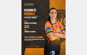 📣 Assemblée générale du CJB Handball !