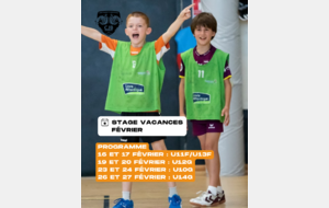 Stage Février U14G