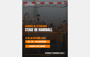 STAGE TOUSSAINT U14G + U15F