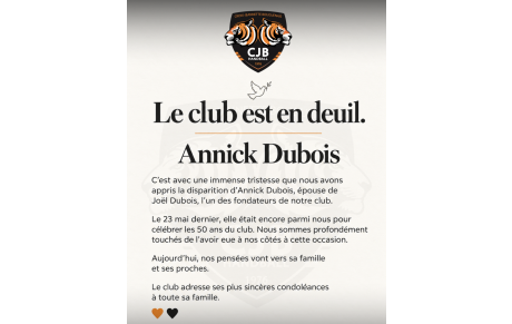 🕊️ Le club est en deuil.