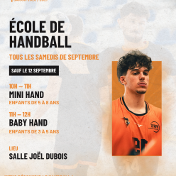 🤾‍♂️ PORTES OUVERTES À L’ÉCOLE DE HANDBALL !