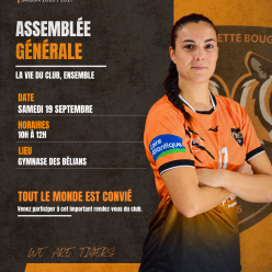 📣 Assemblée générale du CJB Handball !